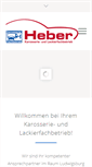 Mobile Screenshot of karosseriebau-heber.de