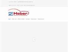 Tablet Screenshot of karosseriebau-heber.de